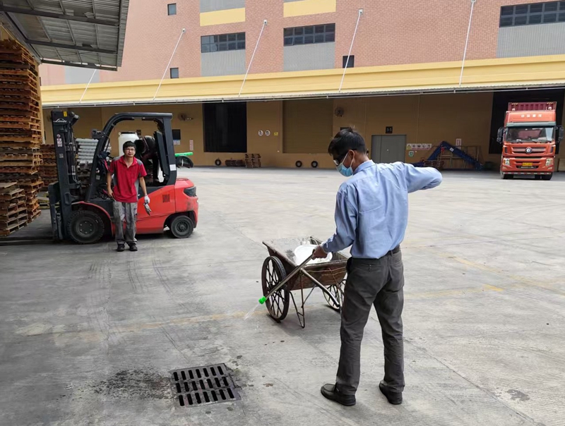 筑牢仓储防护网！征途国际官网物流百东仓库发展专项蚊虫消杀行动